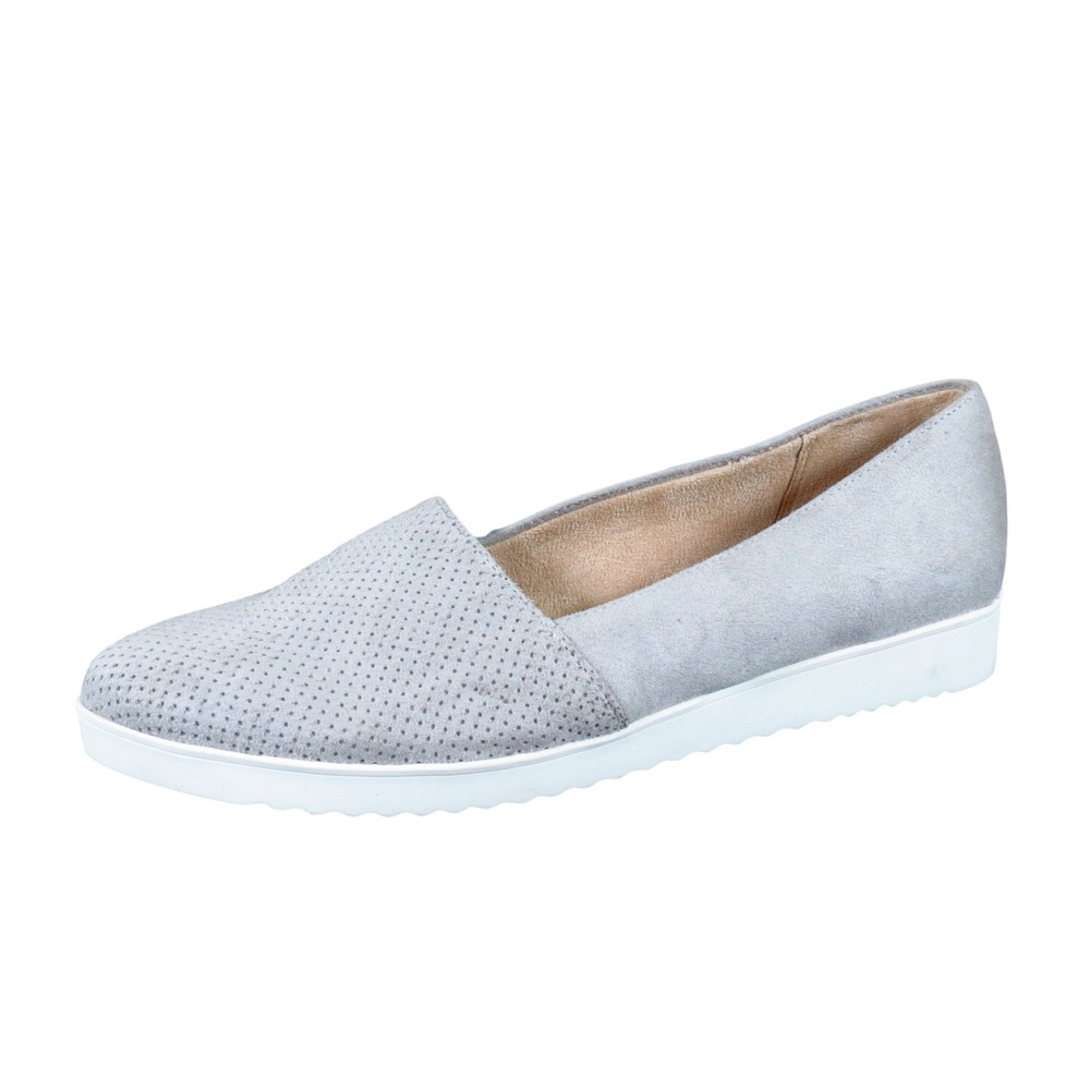 LifeStride Bloom 2 Women Slip On Flats Size 6M Work Walking Grey Fabric